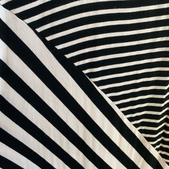 MAXI DRESS BLACK WHITE PANEL S - Picture 6 of 7